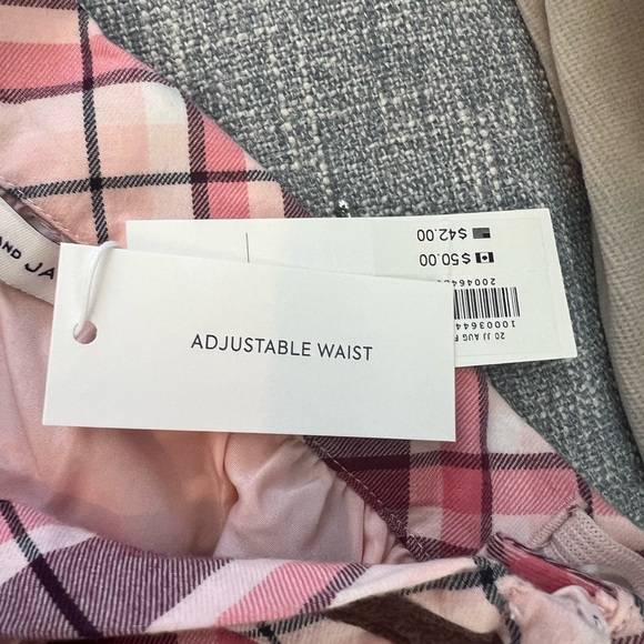 Janie and Jack Pink Plaid Pleated Skater Kilt Equestrian Detail Skirt NWT 10 - Picture 9 of 10